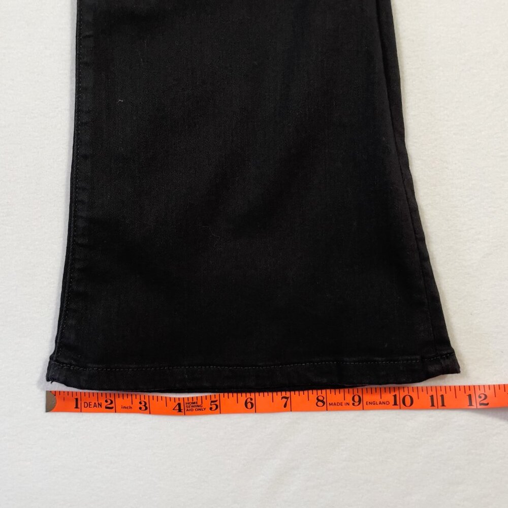 Banana Republic High Rise Flare Jean Deep Black Size 31 Long 34.5" Inseam - Picture 14 of 16
